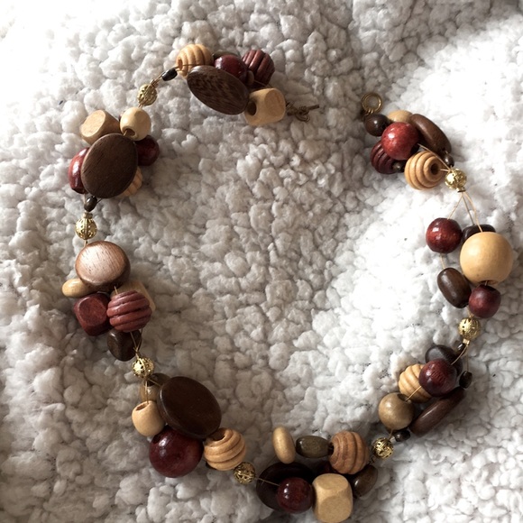 Wooden bead necklace - Vintage - Picture 1 of 3